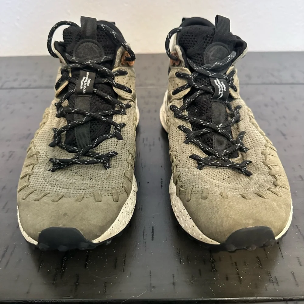 Free People Flower Mountain Bloom Speckled Taupe Gray Suede Mid Sneakers - Picture 3 of 6